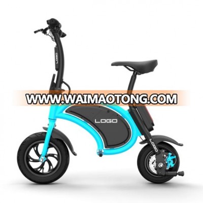 Mini folding electric bicycle small fat tire ebike portable sport activity cycle